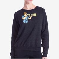 Ladies' USA Made Raglan Triblend Crewneck Sweatshirt Thumbnail