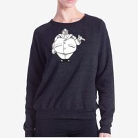 Ladies' USA Made Raglan Triblend Crewneck Sweatshirt Thumbnail