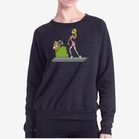 Ladies' USA Made Raglan Triblend Crewneck Sweatshirt Thumbnail