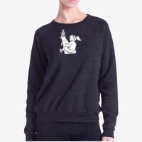 Ladies' USA Made Raglan Triblend Crewneck Sweatshirt Thumbnail