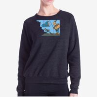 Ladies' USA Made Raglan Triblend Crewneck Sweatshirt Thumbnail