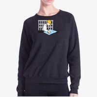 Ladies' USA Made Raglan Triblend Crewneck Sweatshirt Thumbnail