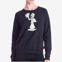 Ladies' USA Made Raglan Triblend Crewneck Sweatshirt Thumbnail