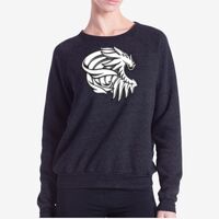 Ladies' Raglan Pullover Long Sleeve Crewneck Sweatshirt Thumbnail