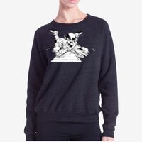 Ladies' Raglan Pullover Long Sleeve Crewneck Sweatshirt Thumbnail