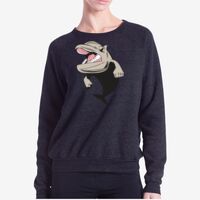 Ladies' Raglan Pullover Long Sleeve Crewneck Sweatshirt Thumbnail