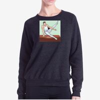 Ladies' Raglan Pullover Long Sleeve Crewneck Sweatshirt Thumbnail