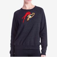 Ladies' Raglan Pullover Long Sleeve Crewneck Sweatshirt Thumbnail