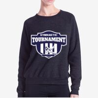 Ladies' Raglan Pullover Long Sleeve Crewneck Sweatshirt Thumbnail