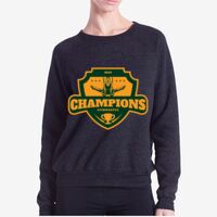 Ladies' Raglan Pullover Long Sleeve Crewneck Sweatshirt Thumbnail