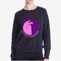 Ladies' Raglan Pullover Long Sleeve Crewneck Sweatshirt Thumbnail