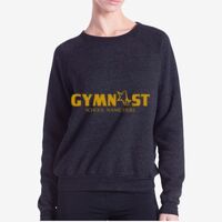 Ladies' Raglan Pullover Long Sleeve Crewneck Sweatshirt Thumbnail