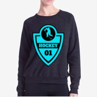 Ladies' USA Made Raglan Triblend Crewneck Sweatshirt Thumbnail