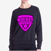 Ladies' USA Made Raglan Triblend Crewneck Sweatshirt Thumbnail