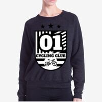 Ladies' Raglan Pullover Long Sleeve Crewneck Sweatshirt Thumbnail