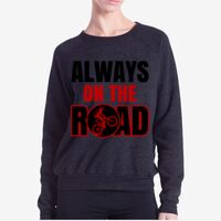 Ladies' Raglan Pullover Long Sleeve Crewneck Sweatshirt Thumbnail