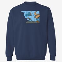 Adult USA Made Heavyweight Crewneck Sweatshirt Thumbnail