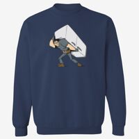 Adult USA Made Heavyweight Crewneck Sweatshirt Thumbnail