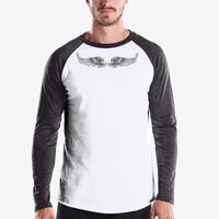 Men's USA Made Long-Sleeve Baseball Raglan T-Shirt Thumbnail