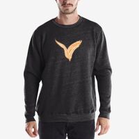 Unisex 6.5 oz. Heavyweight Loop Terry Triblend Long-Sleeve Crew Thumbnail