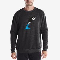 Unisex 6.5 oz. Heavyweight Loop Terry Triblend Long-Sleeve Crew Thumbnail