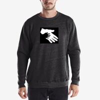 Unisex 6.5 oz. Heavyweight Loop Terry Triblend Long-Sleeve Crew Thumbnail