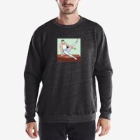 Unisex 6.5 oz. Heavyweight Loop Terry Triblend Long-Sleeve Crew Thumbnail