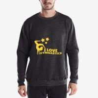 Unisex 6.5 oz. Heavyweight Loop Terry Triblend Long-Sleeve Crew Thumbnail