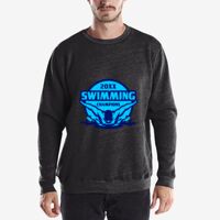 Unisex 6.5 oz. Heavyweight Loop Terry Triblend Long-Sleeve Crew Thumbnail