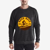 Unisex 6.5 oz. Heavyweight Loop Terry Triblend Long-Sleeve Crew Thumbnail